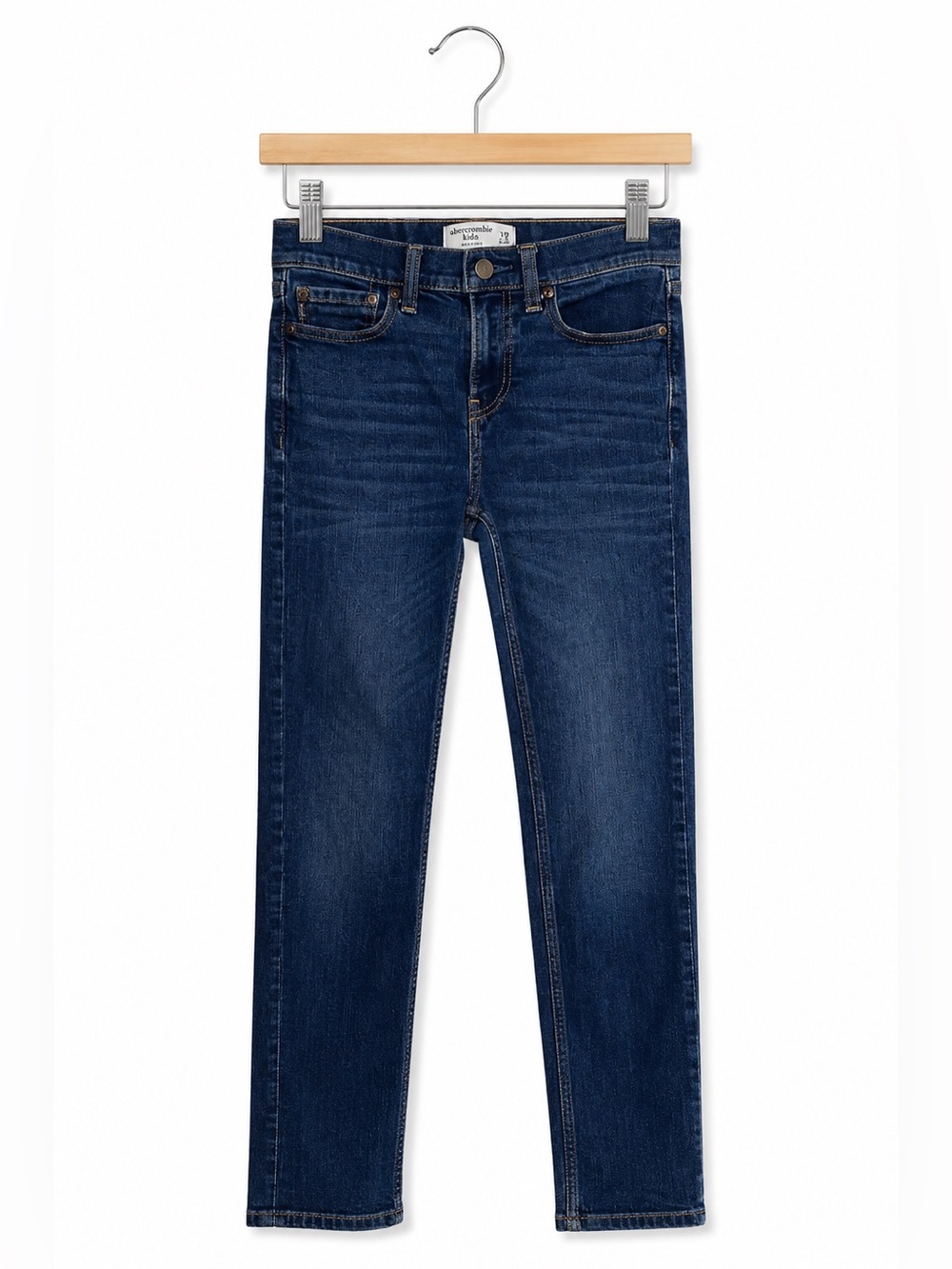 Abercrombie Kids Jeans Girls 13/14 Slim Blue Denim Straight Leg 5 Pocket Style